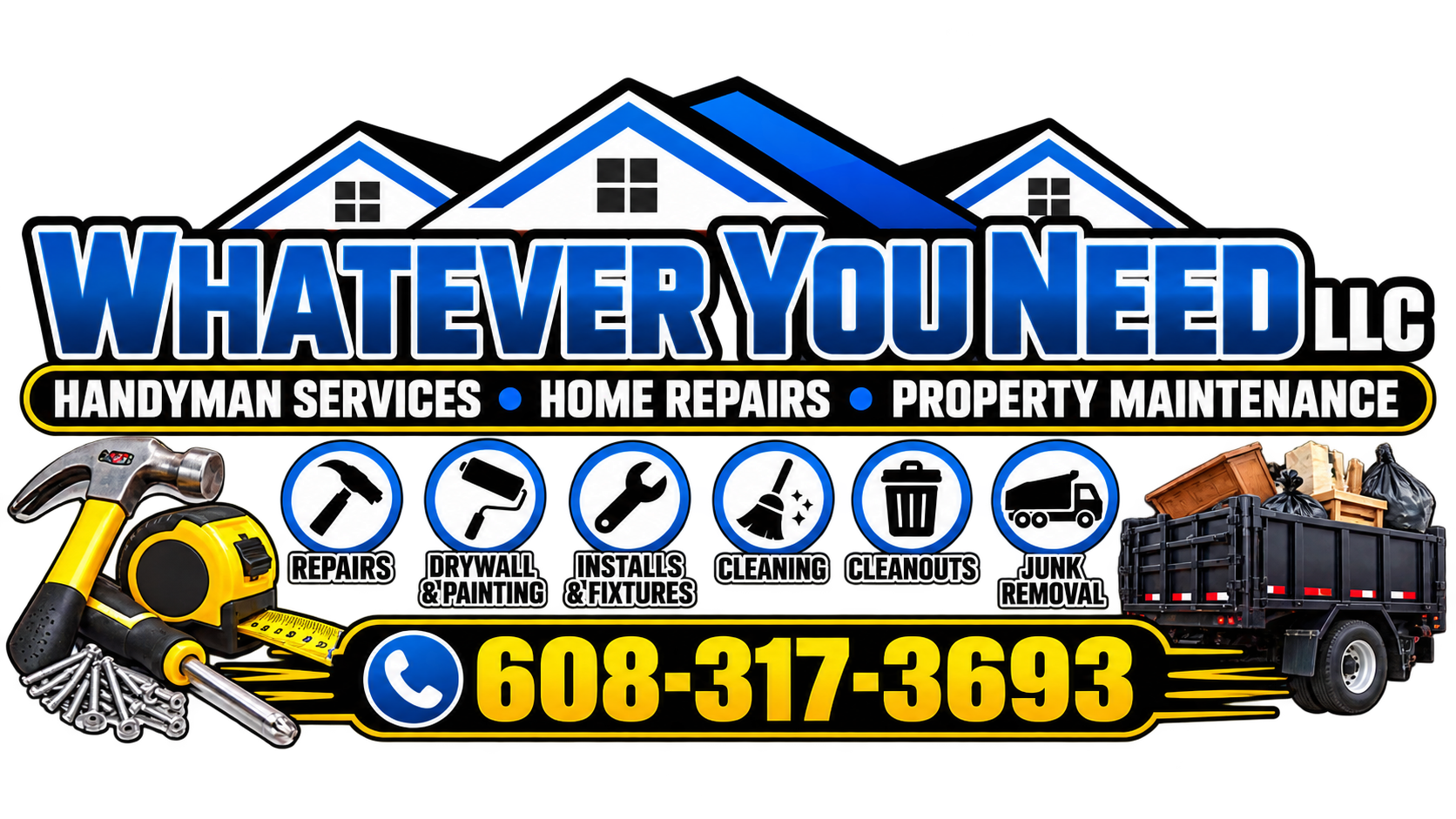 Whatever You Need LLC — Handyman Services, Home Repairs, Property Maintenance